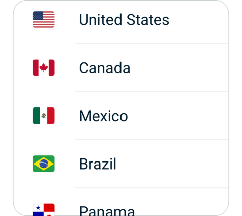 Xiaopang connect step 2, choose VPN server location